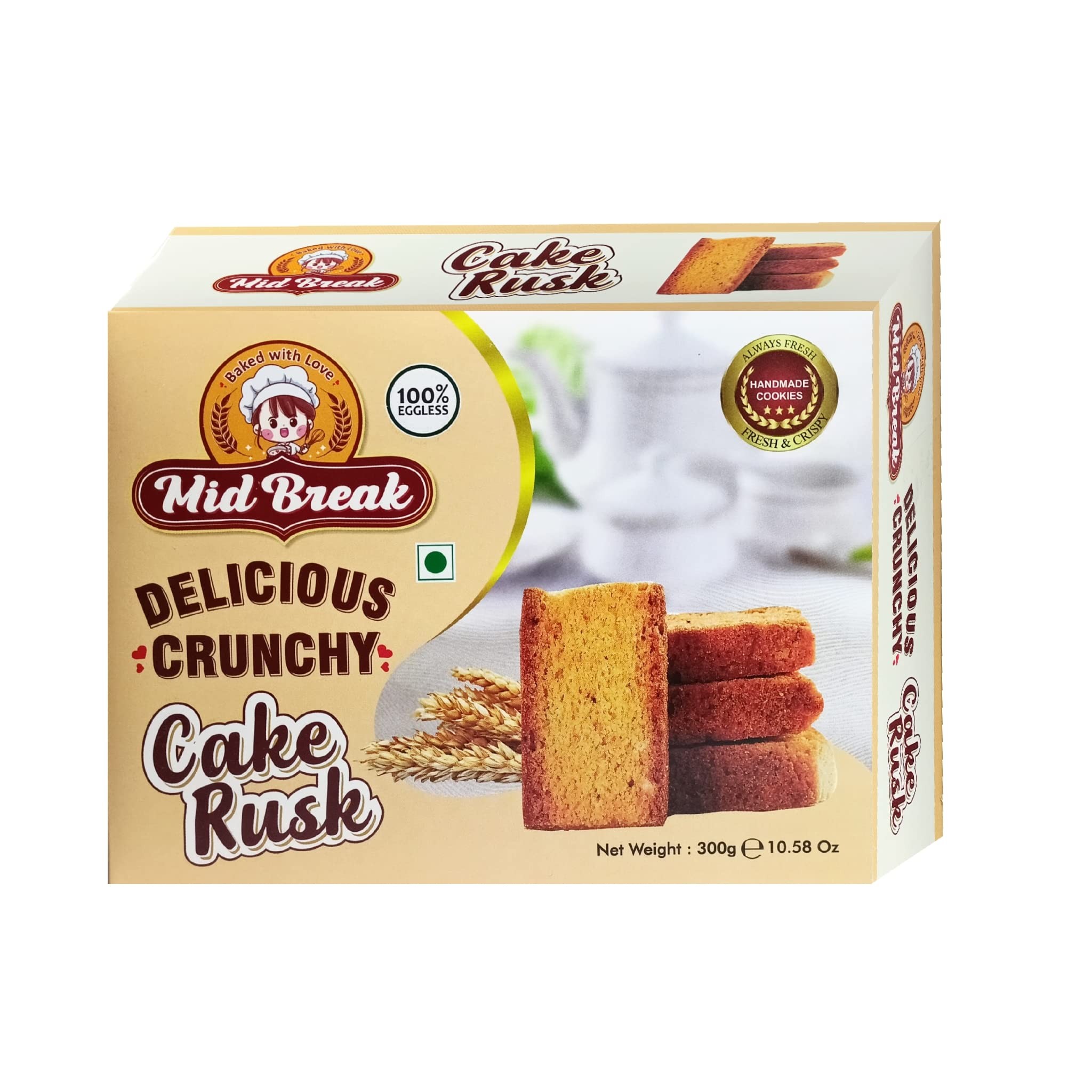 CAKE RUSK EGGLESS CRISPY 12.3 OZ