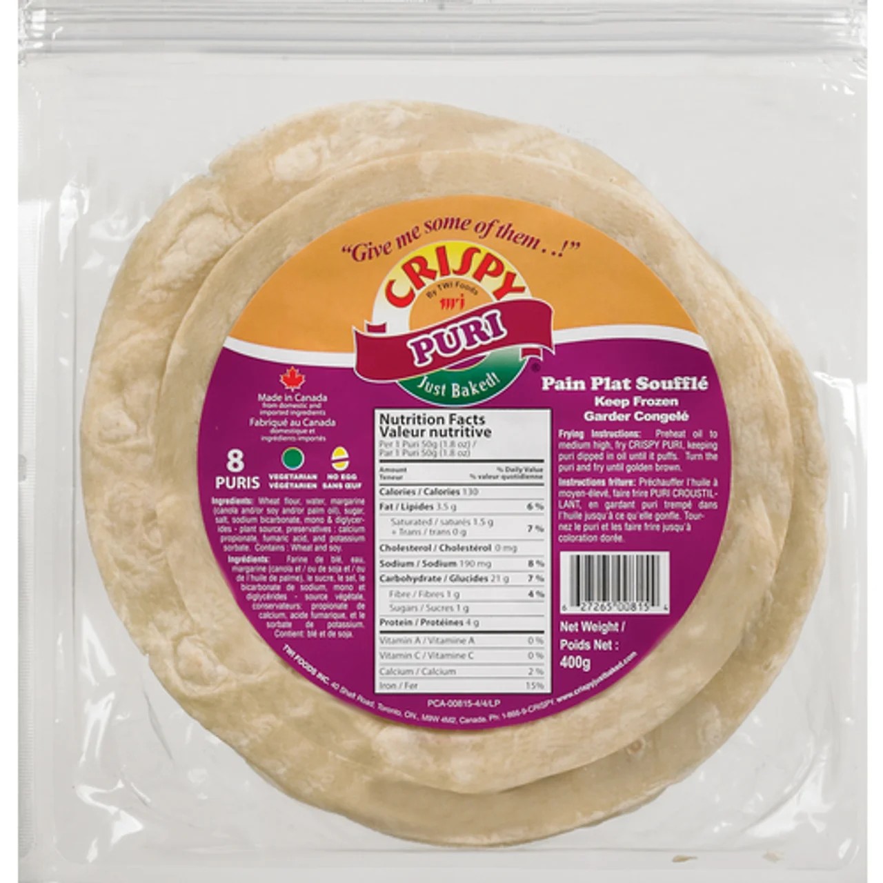 CRISPY PURI  400 GM