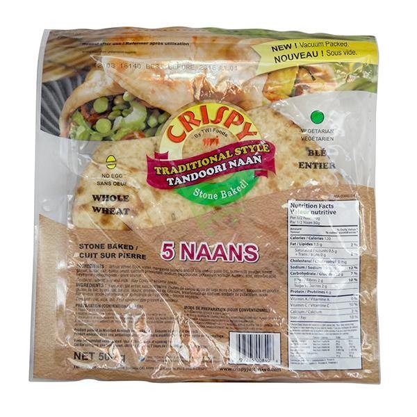 Crispy Whole Wheat Naan 5 PCS
