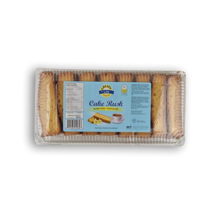 CRISPY LITE ZERO SUGAR CAKE RUSK 1.43 LBS