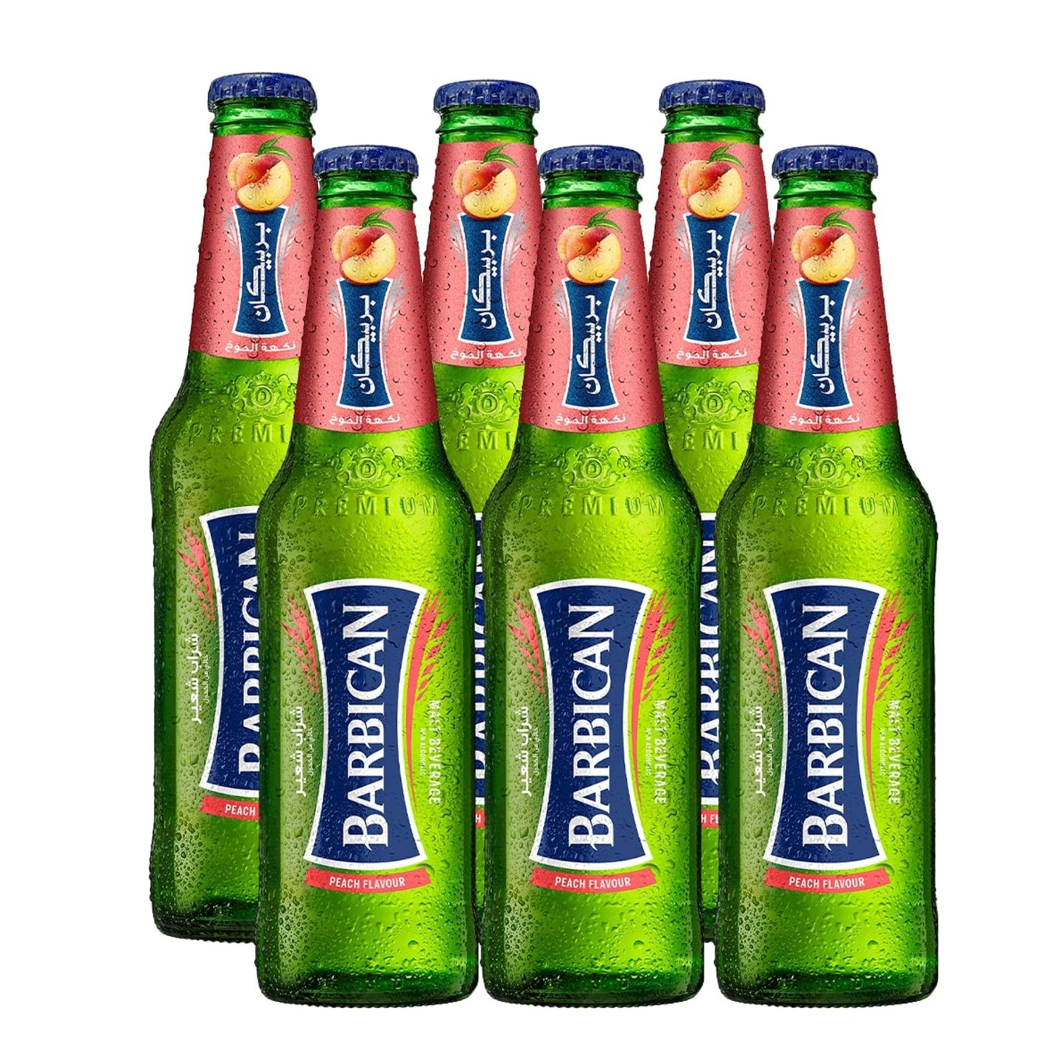 Barbican Peach Non Alcoholic Malt Drinks 6*330ml 1 PACK