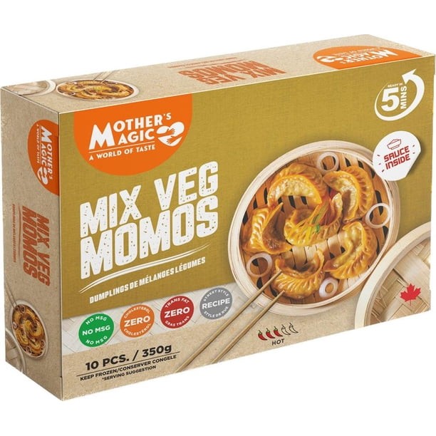 Mothers Magic Mix Veg Momos Hot  10 PCS