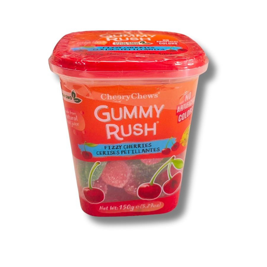Cheery Chews GUMMY RUSH FIZZY CHERRIES 150 GM