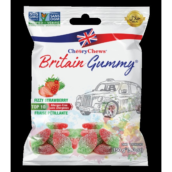 Cheery Chews GUMMY FIZZY STRAWBERRY 150 GM