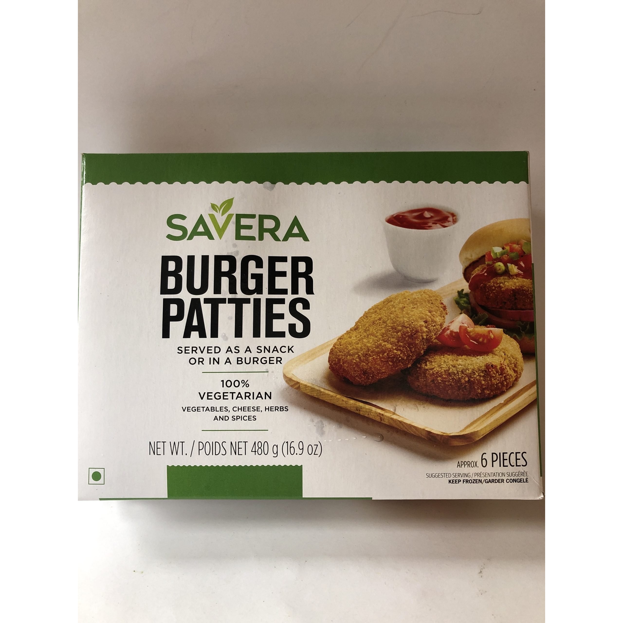 SAVERA BURGER PATTIES 480 GM
