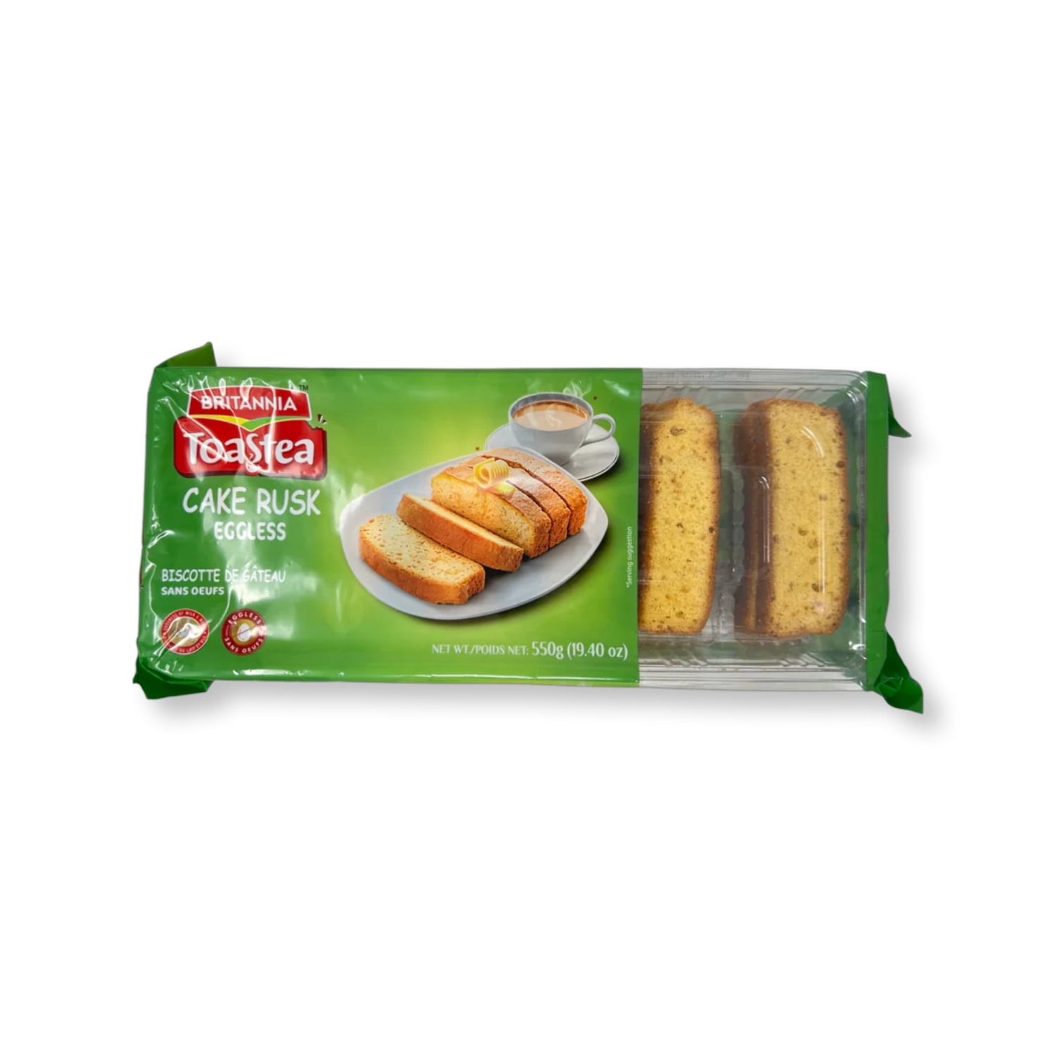 EGGLESS CAKE RUSK BRITANNIA 550 GM