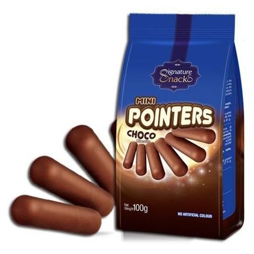 SIGNATURE SNACKS MINI POINTERS CHOCO 100 GM