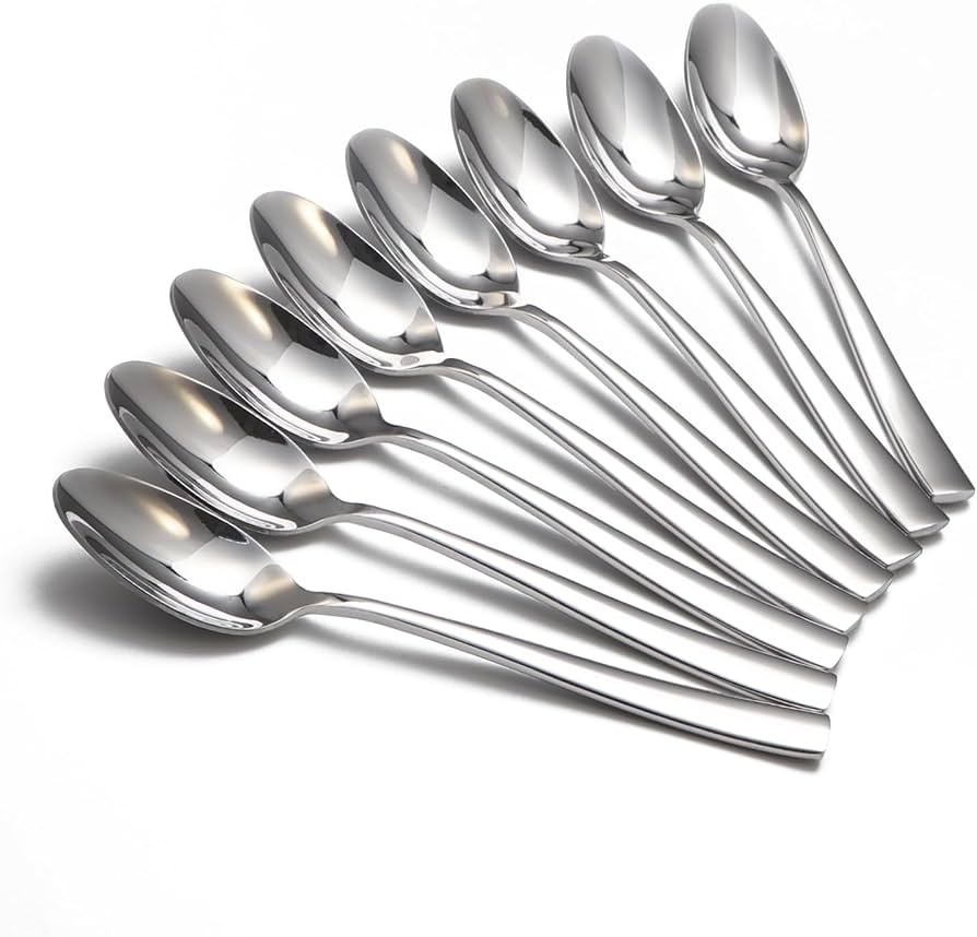 Crystaline Teaspoons Stainless Steel Spoon 8 PCS
