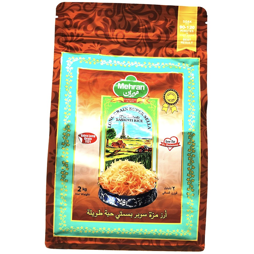 MEHRAN BASMATI RICE SELA EXTRA LONG GRAIN 10 LBS
