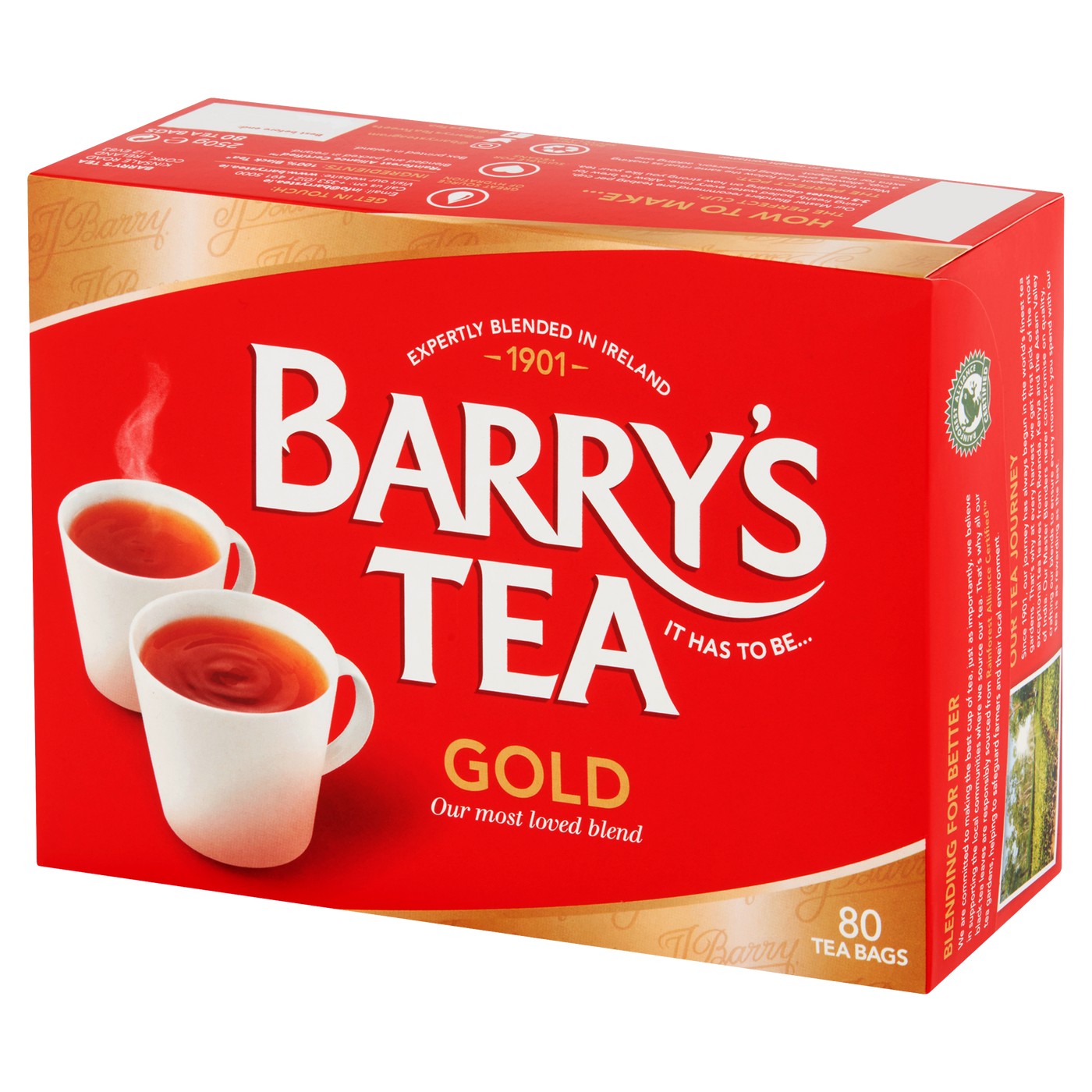 BARRYS TEA GOLD BLEND  80 PCS