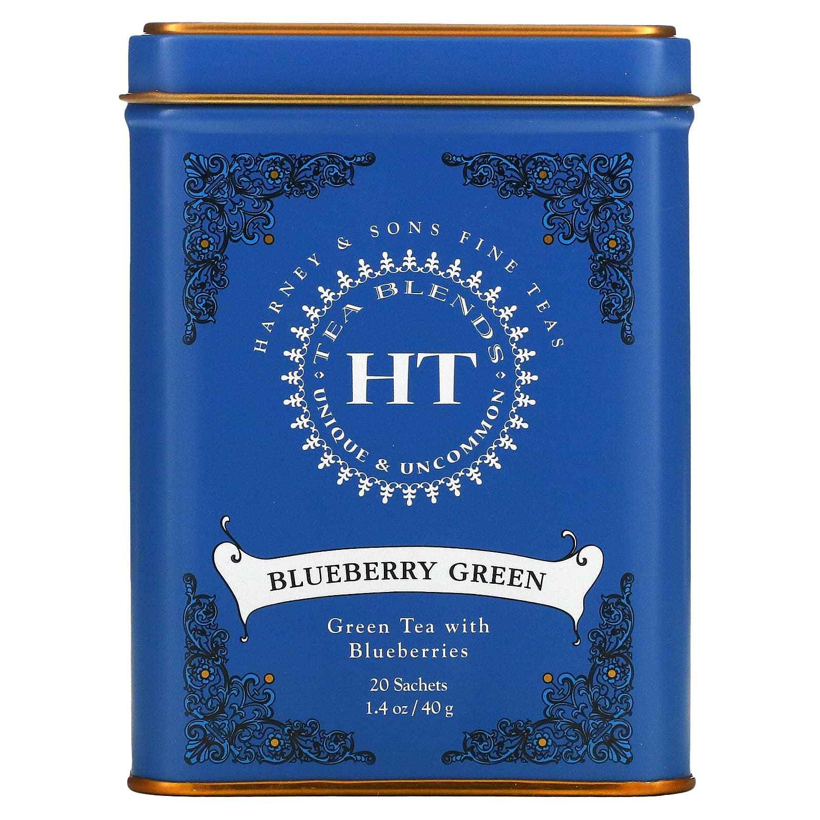 HARNEY And SONS BLUE BERRY GREEN TEA 20 Each
