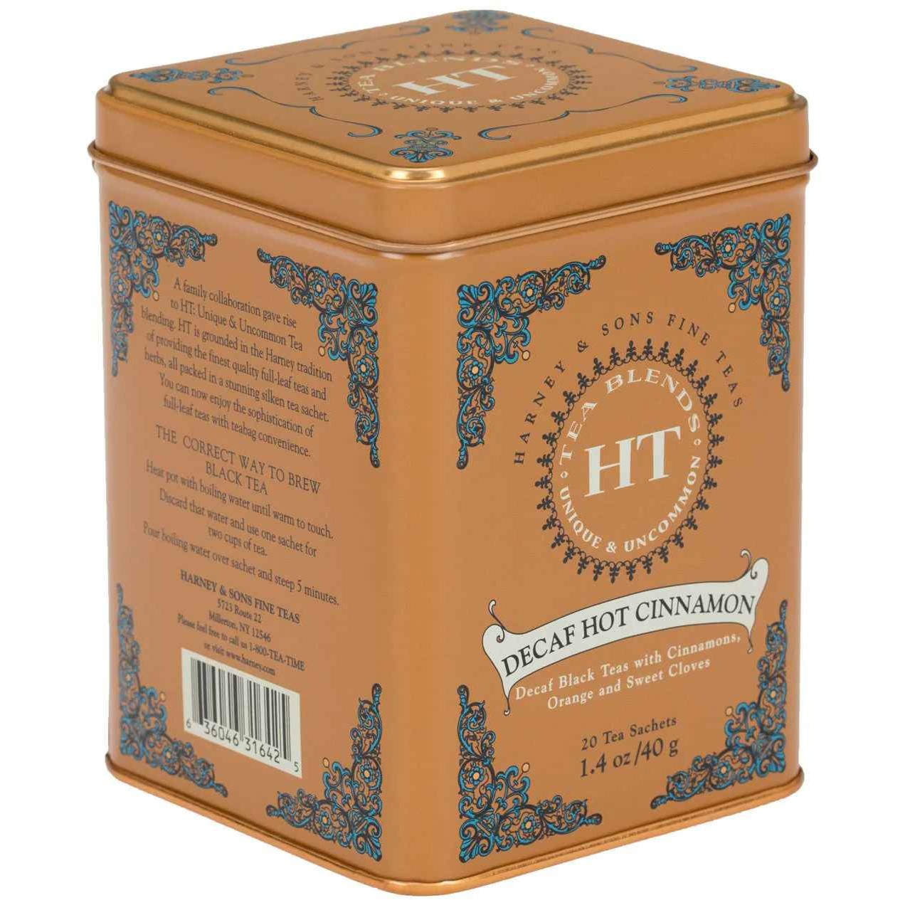 HARNEY And SONS DECAF HOT CINNAMON TEA 0.09 Lbs