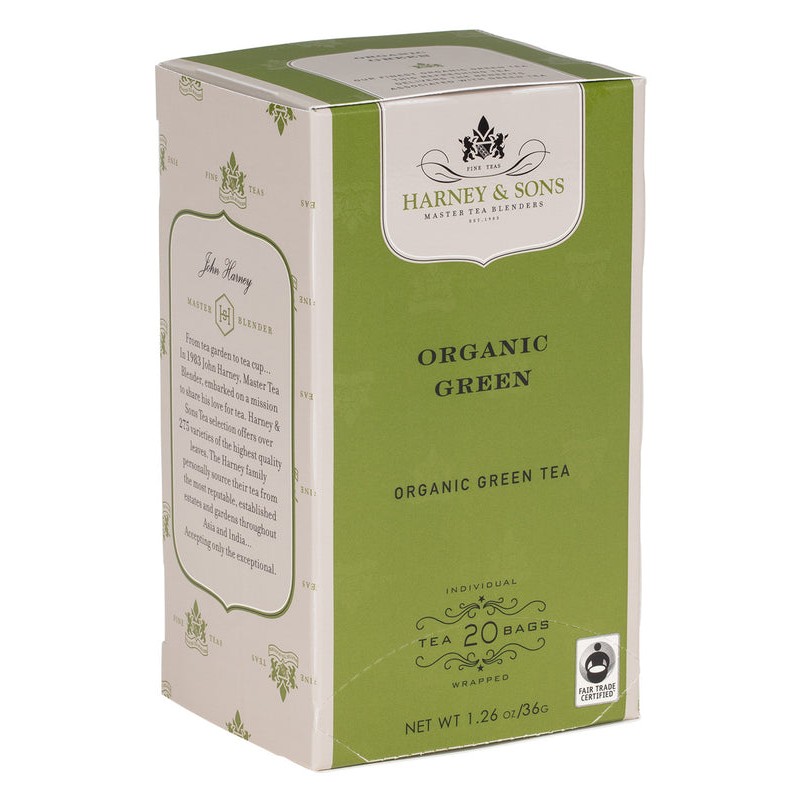 HARNEY And SONS ORGANIC GREEN TEA 0.09 Lbs