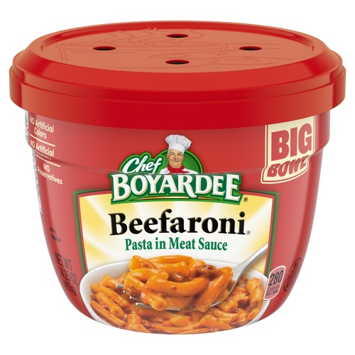 CHEF BOYARDEE BIG BOWL BEEFARONI         1 OZ