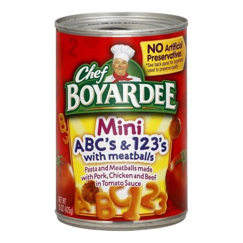 CHEF BOYARDEE MINI ABC&MEATBALLS 15 OZ