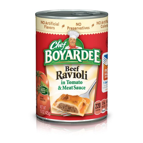 CHEF BOYARDEE BEEF RAVIOLI 15 OZ