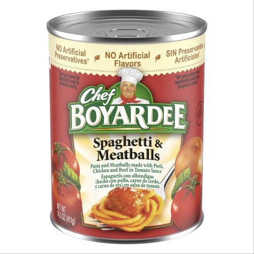 CHEF BOYARDEE SPAGHETTI&MEAT BALLS 14.5 OZ