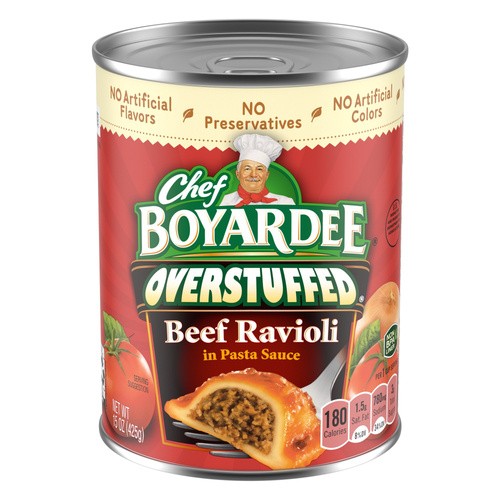 CHEF BOYARDEE OVERSTF BEEF RAVIOLI 15 OZ