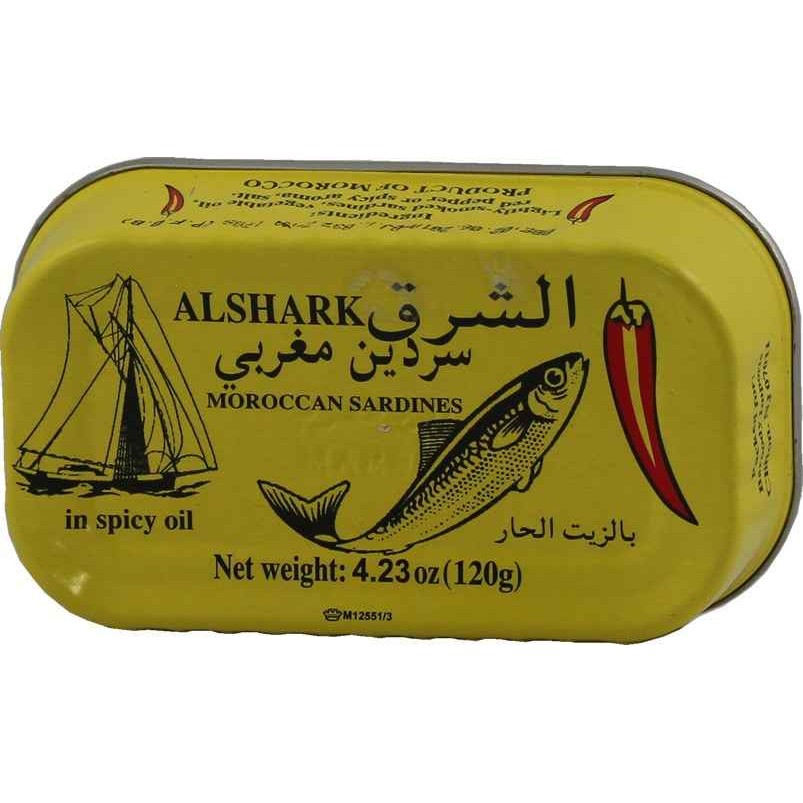ALSHARK SARDINES IN SPICY OIL 0.25 Lbs