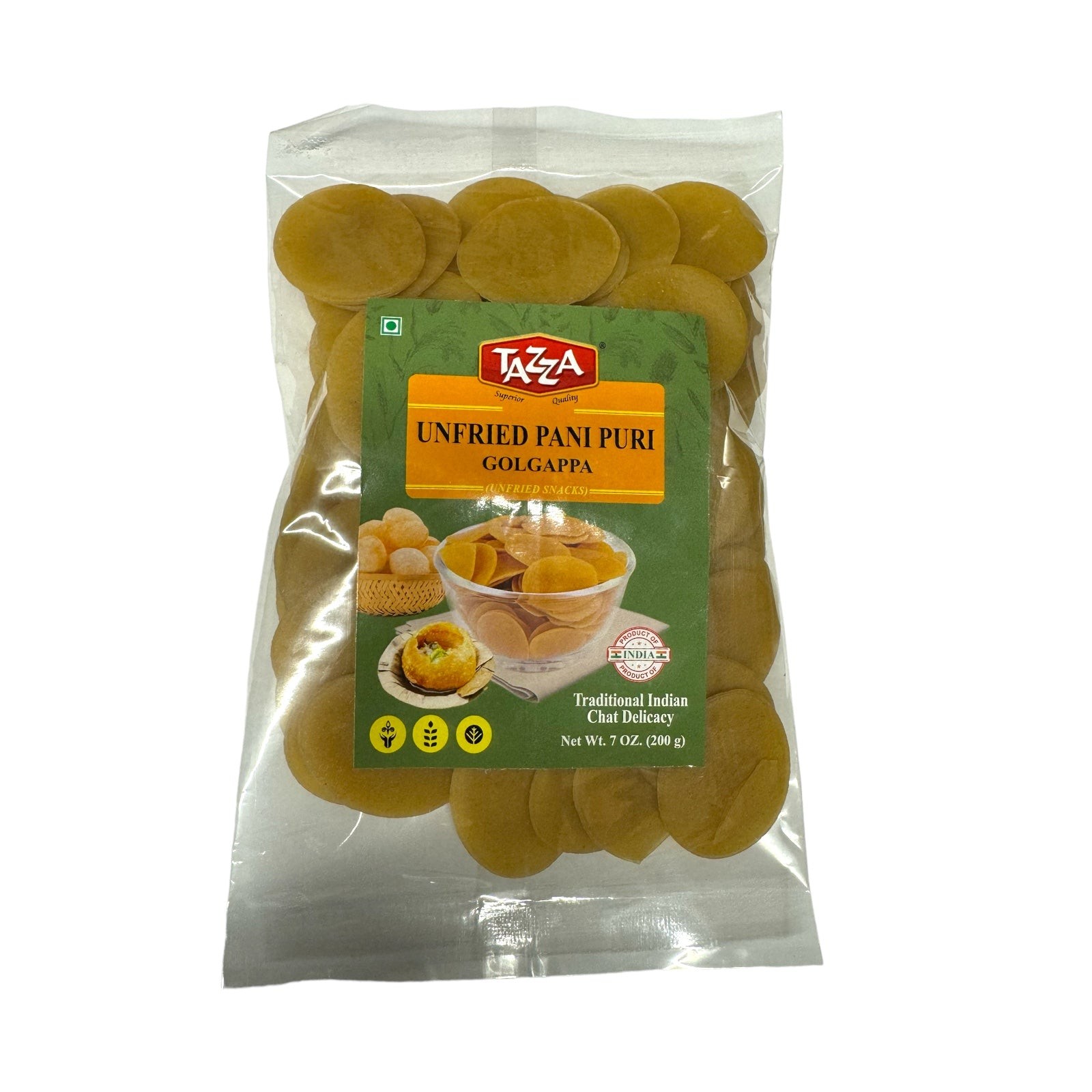 TAZZA UNFRIED PANI PURI 0.44 Lbs
