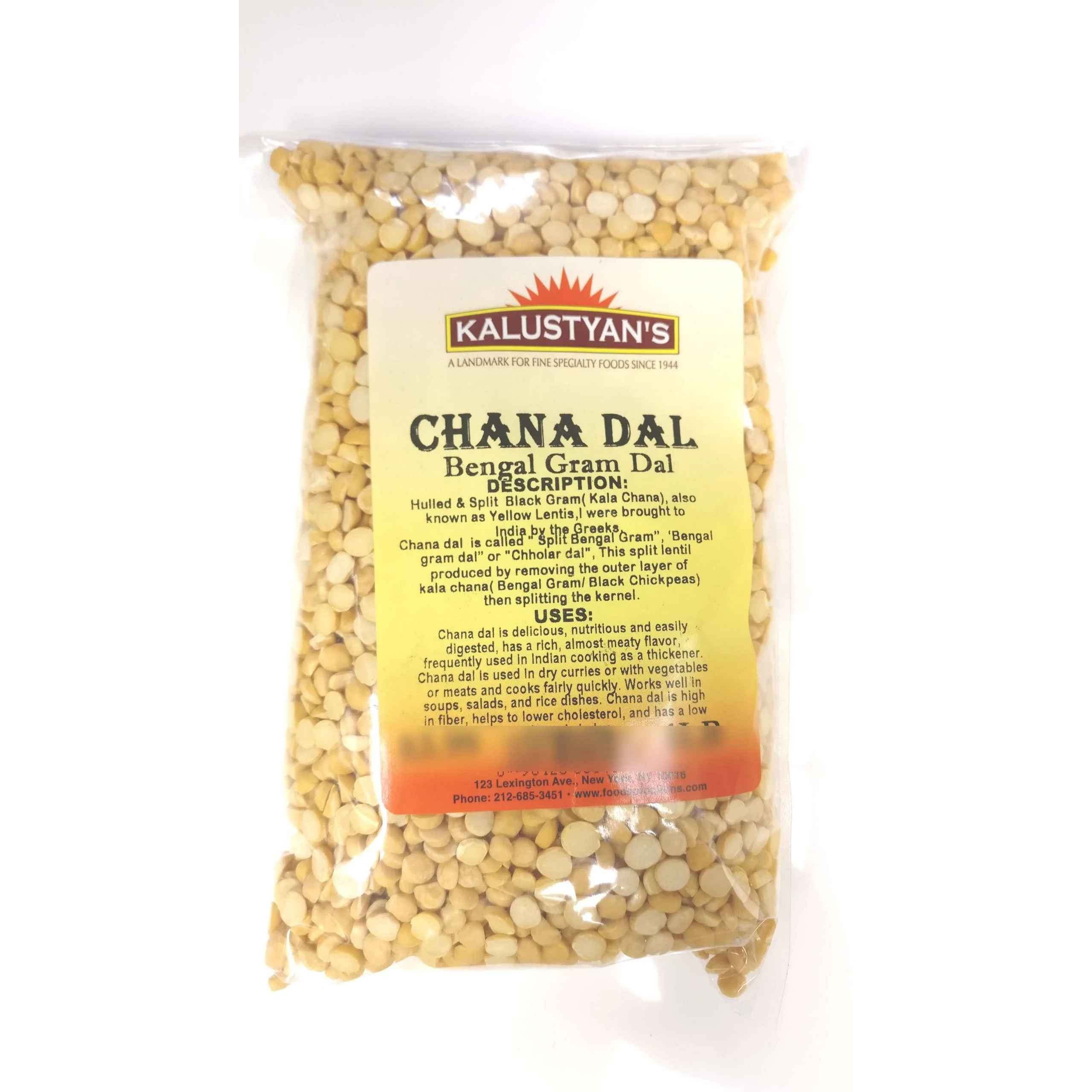 KALUSTYANS CHANA DAL SPLIT YELLOW LENTIL 2 Lbs