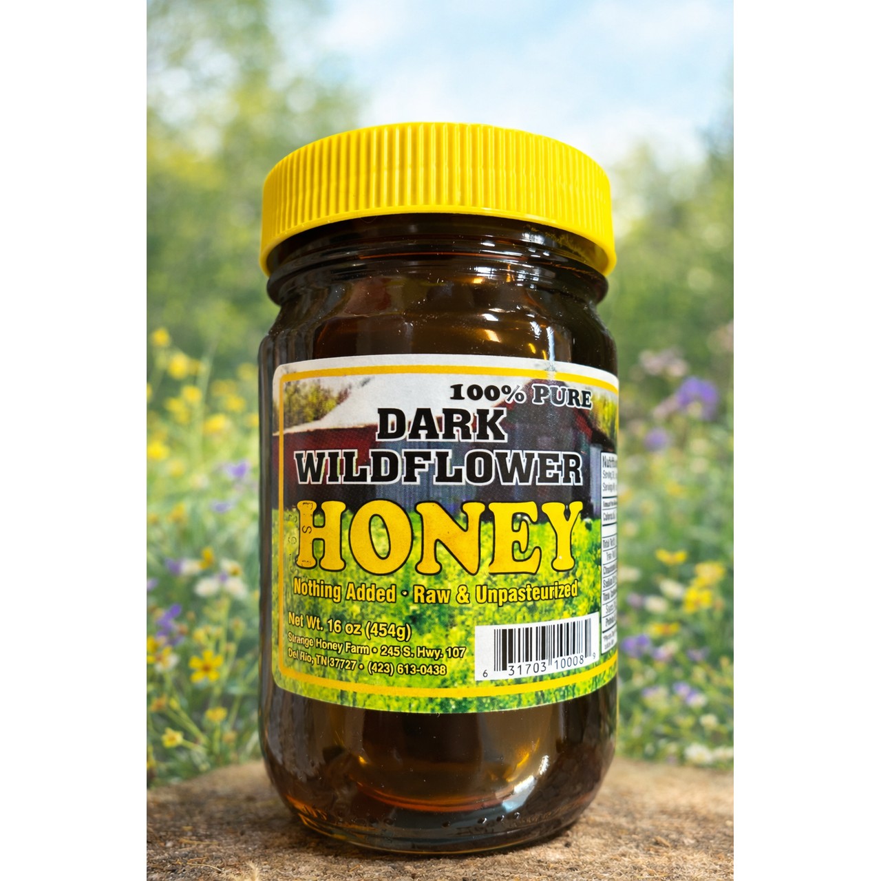 Raw Pure Honey Dark Wildflower 1 LBS