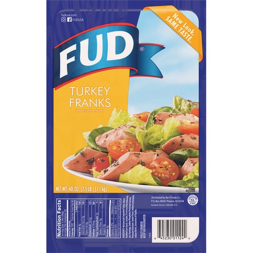 FUD TURKEY FRANKS 40 OZ