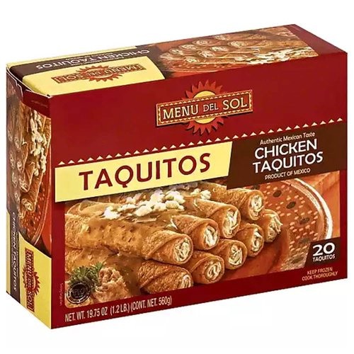 MENU DEL SOL TAQUITO CHICKEN 19.75 OZ
