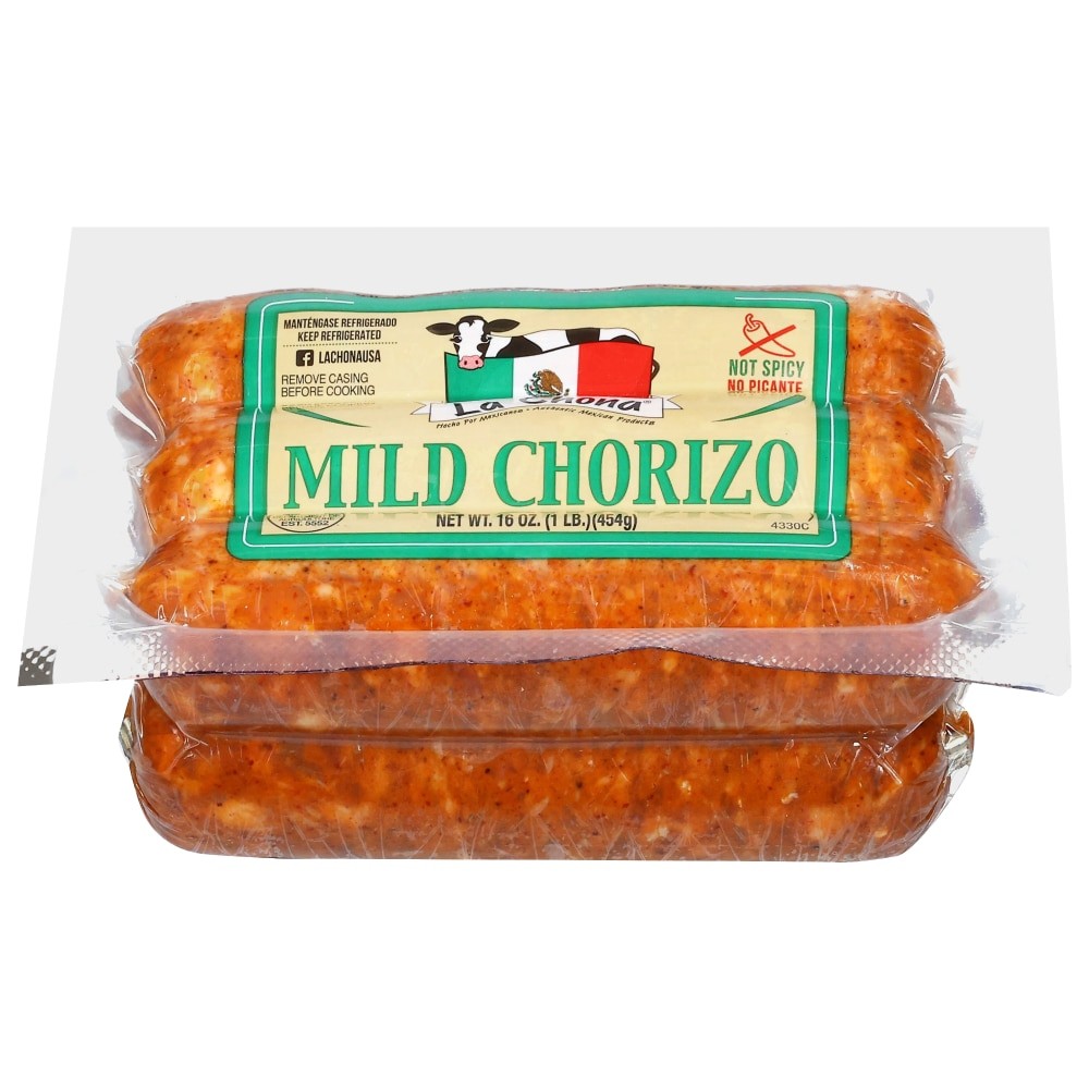 LA CHONA MILD CHORIZO 16 OZ