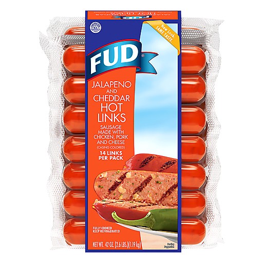FUD JALAPENO & CHEDDAR HOT LINKS 14      42 OZ