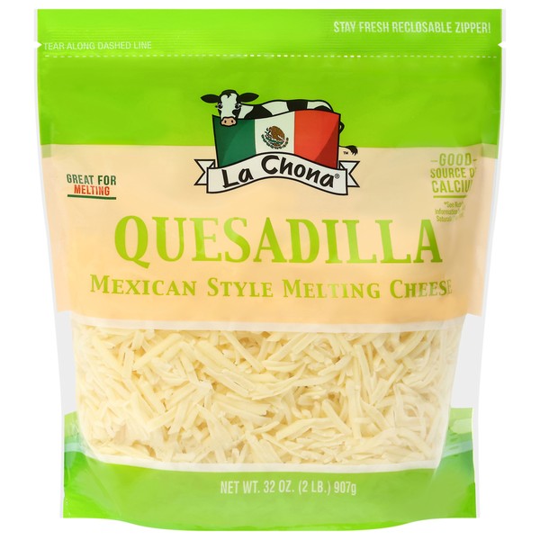 LA CHONA SHREDDED QUESADILLA CHEESE      32 OZ