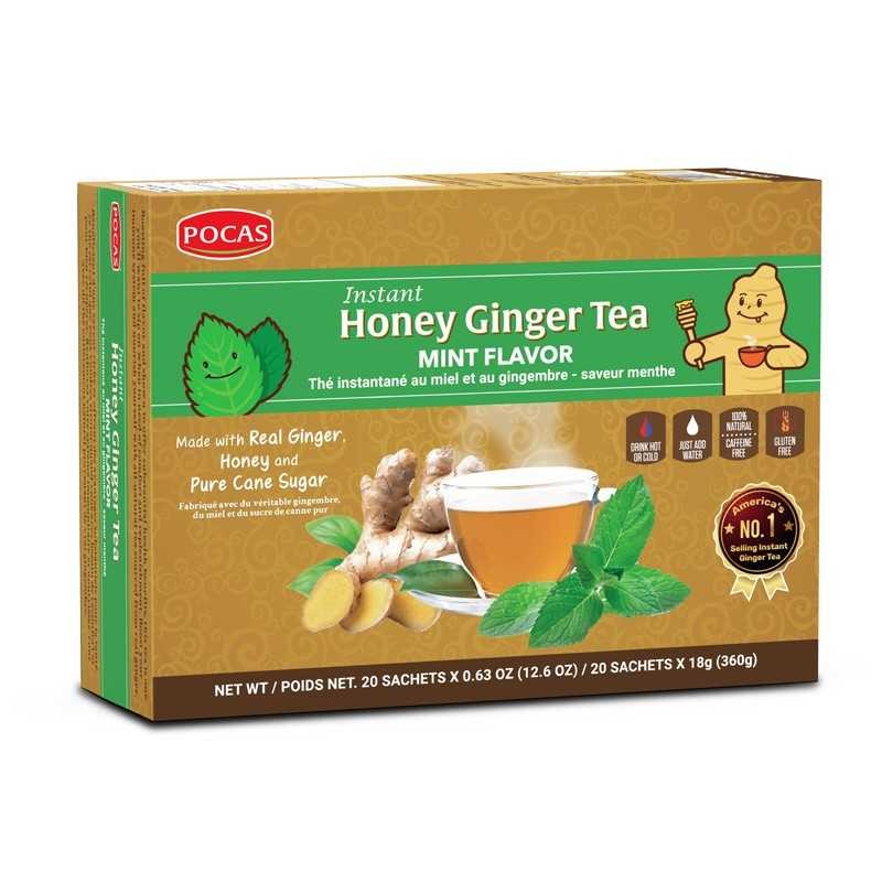 Pocas Instant Honey Ginger Tea Minnt Flavor 18 GM