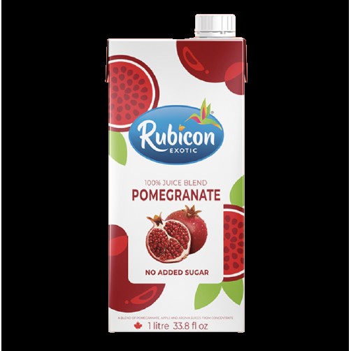 POMEGRANATE NO ADDED SUGAR JUICE RUBICON 1 LTR