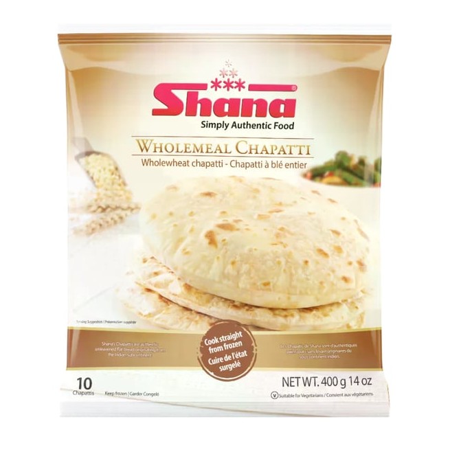 SHANA WHOLEWHEAT CHAPATTI 400 GM