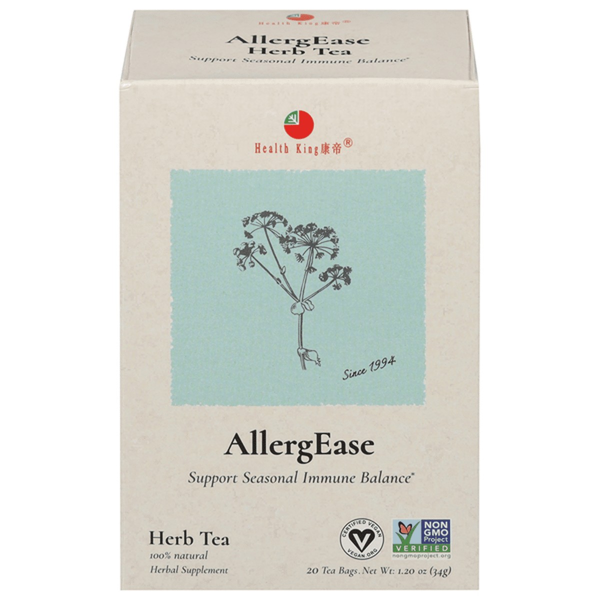 ALLERGEASE HERB TEA 34 GM