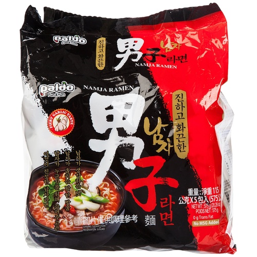 PALDO GARLIC MAMJA RMN NOODLES 5 PK      1 OZ
