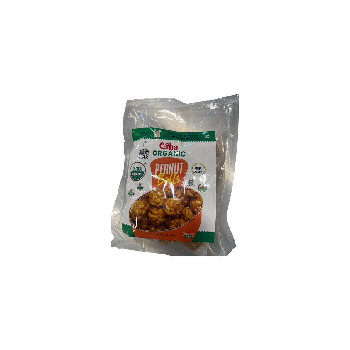 PEANUT BALLS SHA ORGANIC 150 GM