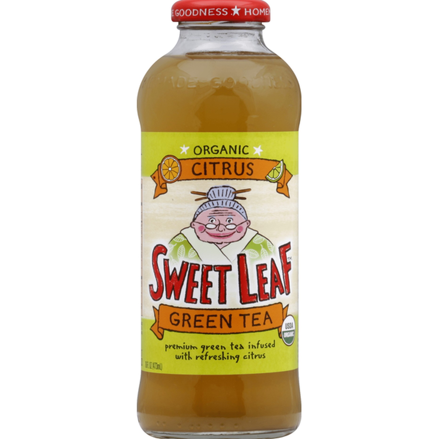 Sweet Leaf Citrus Green Tea 16 OZ