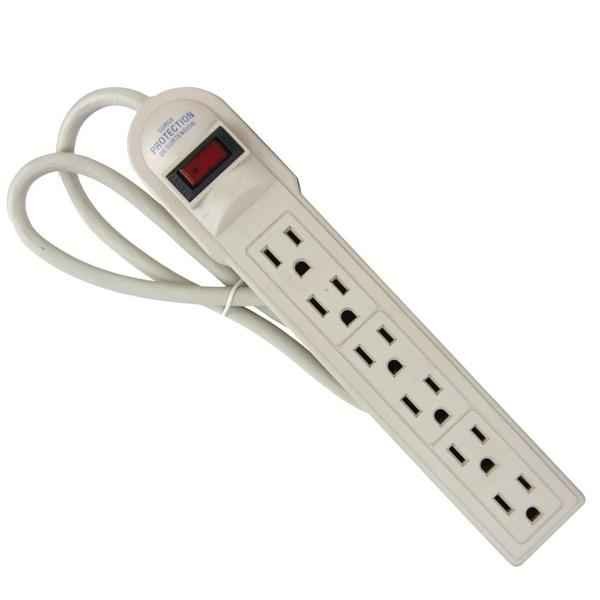 Sunlite Six Outlet Power Strip 1 EACH