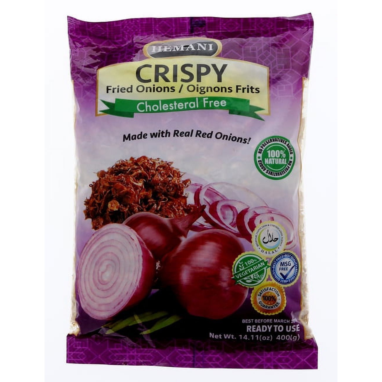 HEMANI CRISPY RED FRIED ONIONS 400 GM