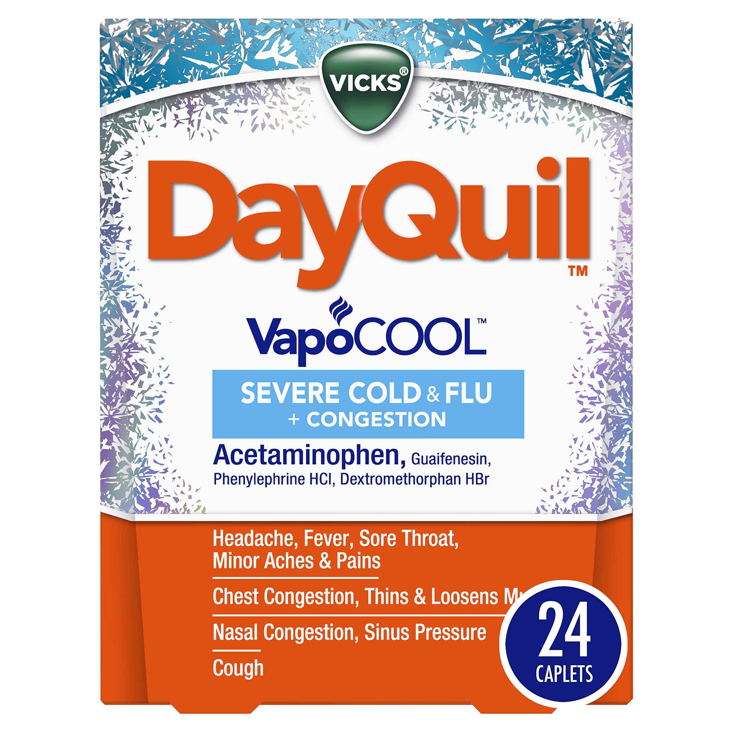 Vicks Vapocool Dayquil Cold & Flu 2 PCS