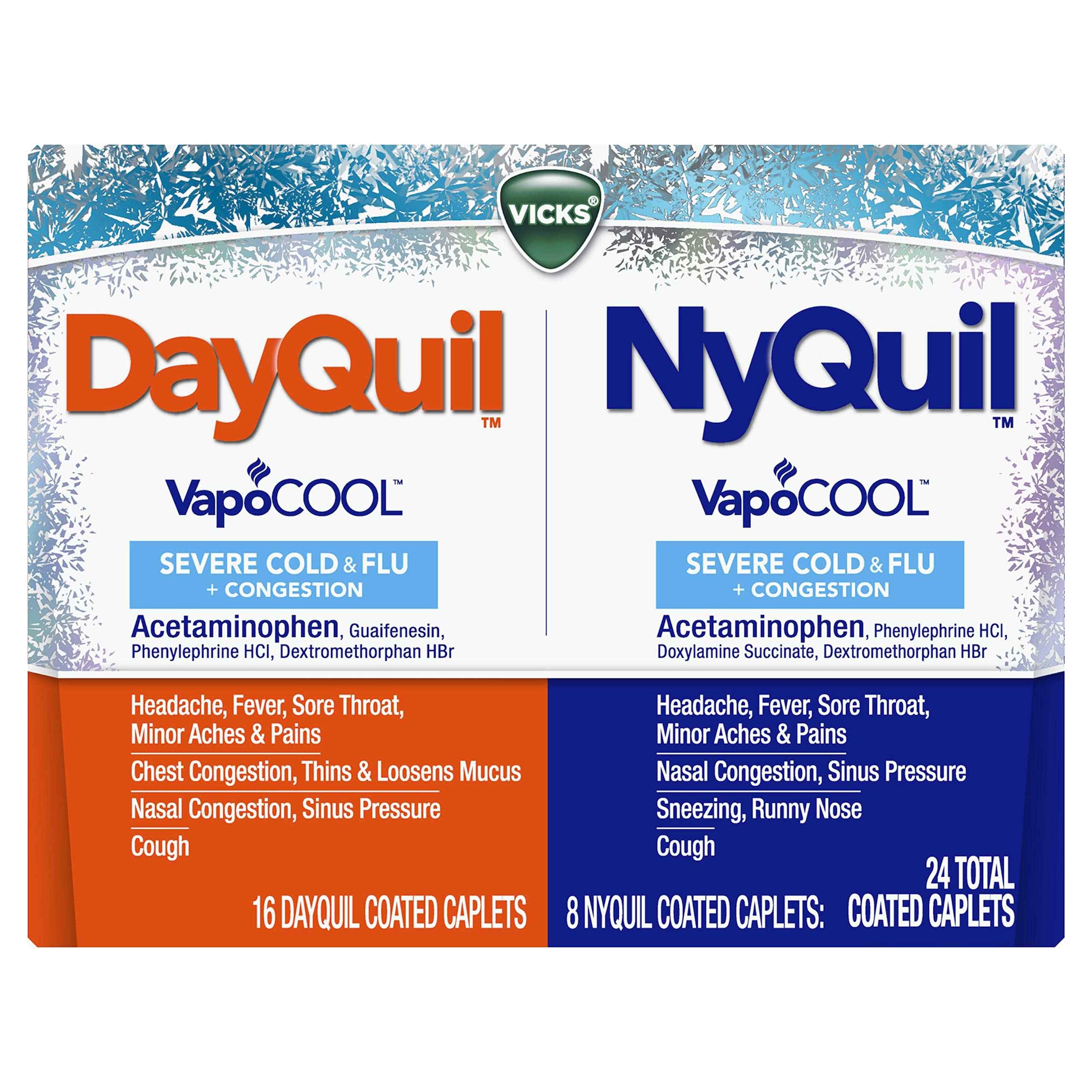 Vicks Vapocool Nyquil Cold & Flu 2 PCS