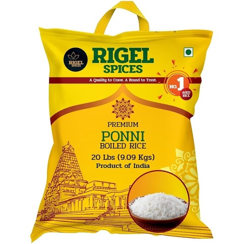 RIGEL PONNI RAW RICE 20 LB 20 LBS