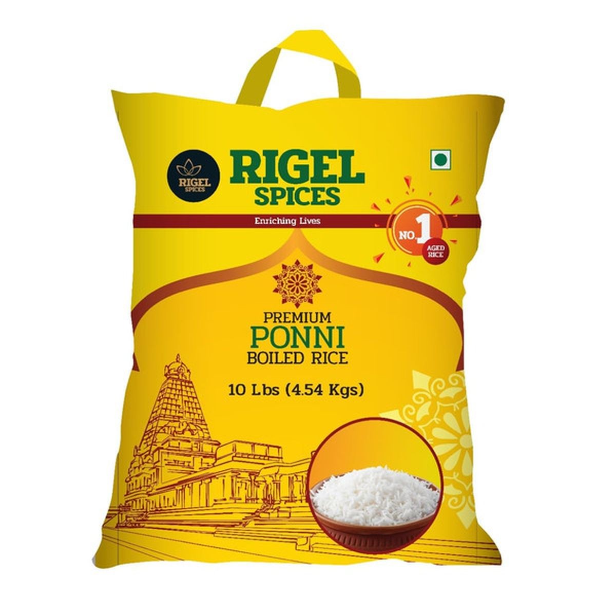 RIGEL PONNI BOILED RICE 10 LB