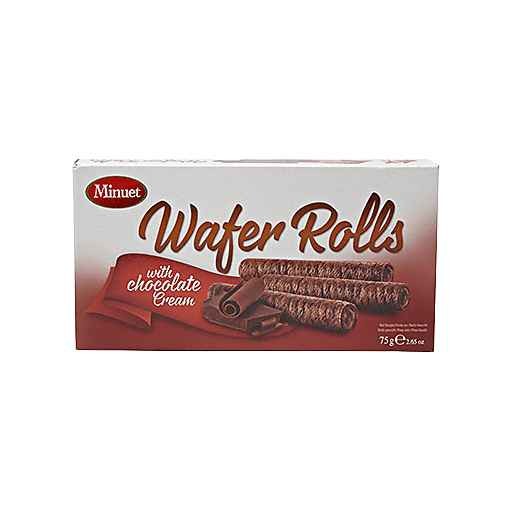 MINUET CHOCOLATE WAFER ROLLS 2.65 OZ