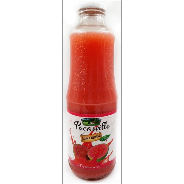 POCASVILLE GUAVA NECTAR 33.8 FLOZ