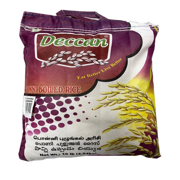 DECCAN PONNI BOILED RICE 10 LBS