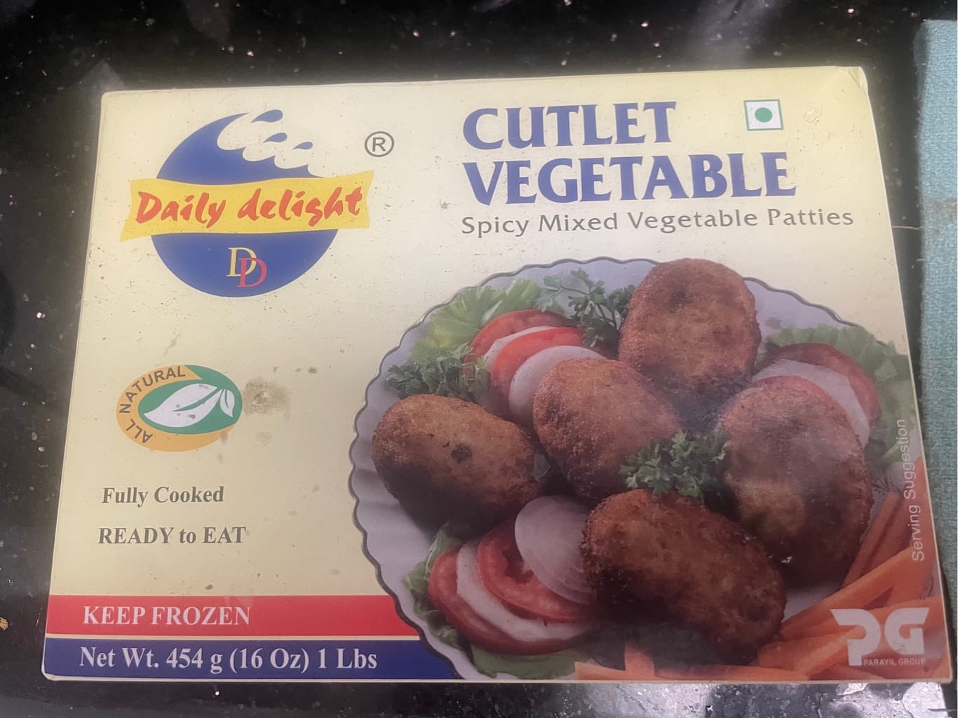 DAILY DELIGHT CUTLET VEG 454 GM