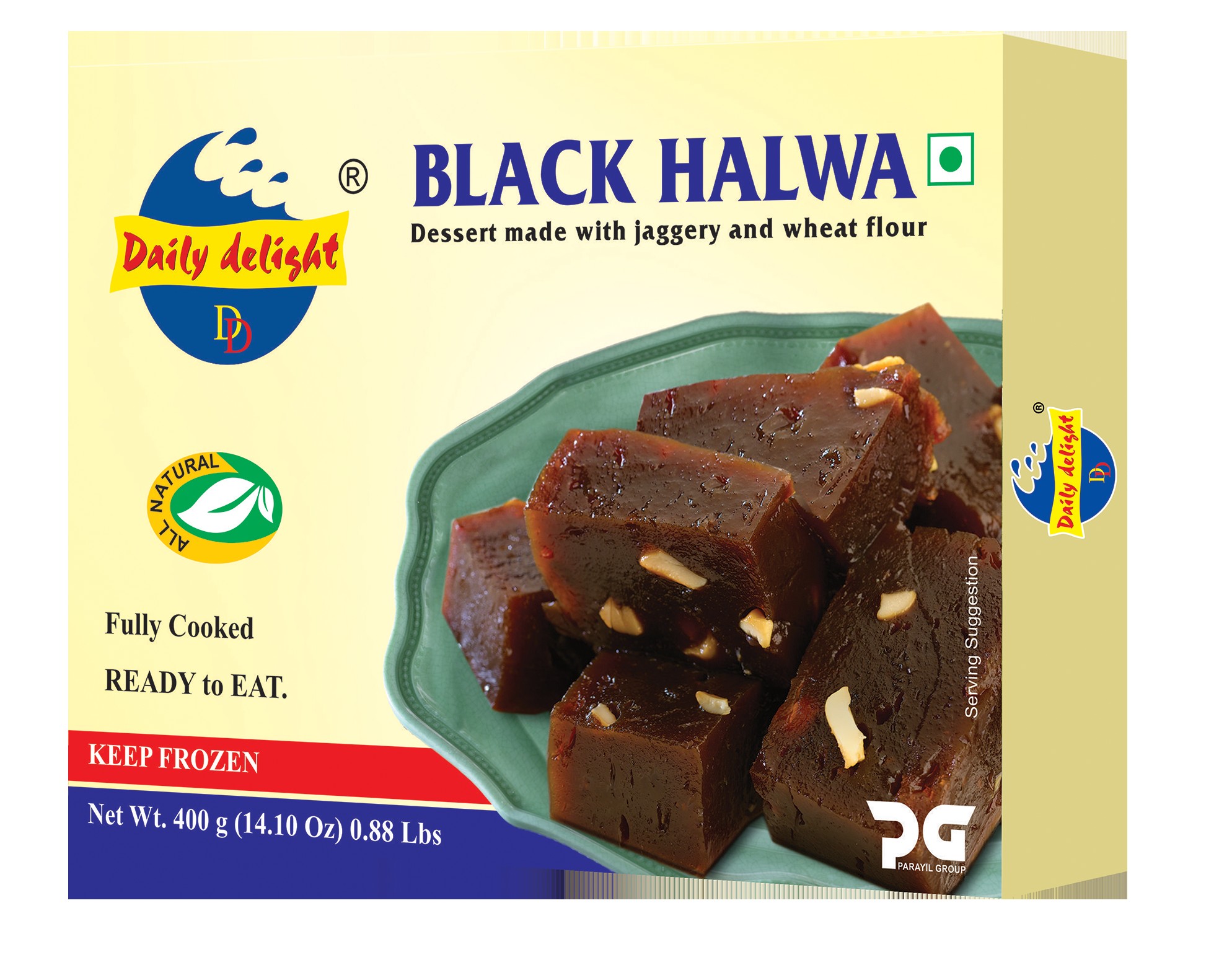 DD FRZ BLK HALWA 400 GM