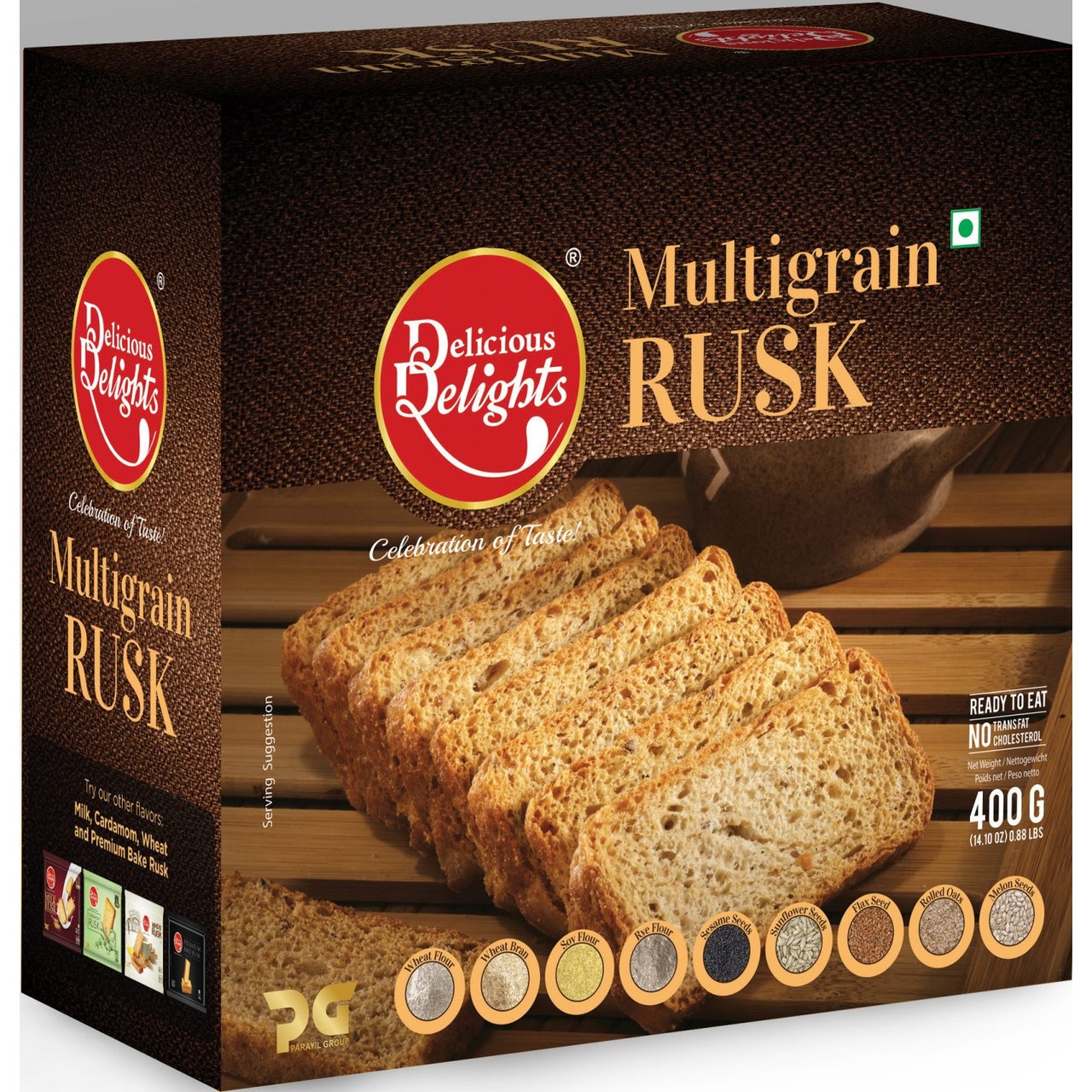 DELICIOUS DELIGHT RUSK BAKED 14.1 OZ